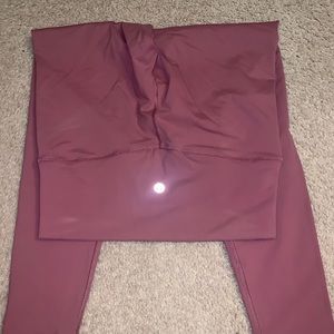 Lululemon leggings size 8, pinkish nude color, worn a few times, great quality!